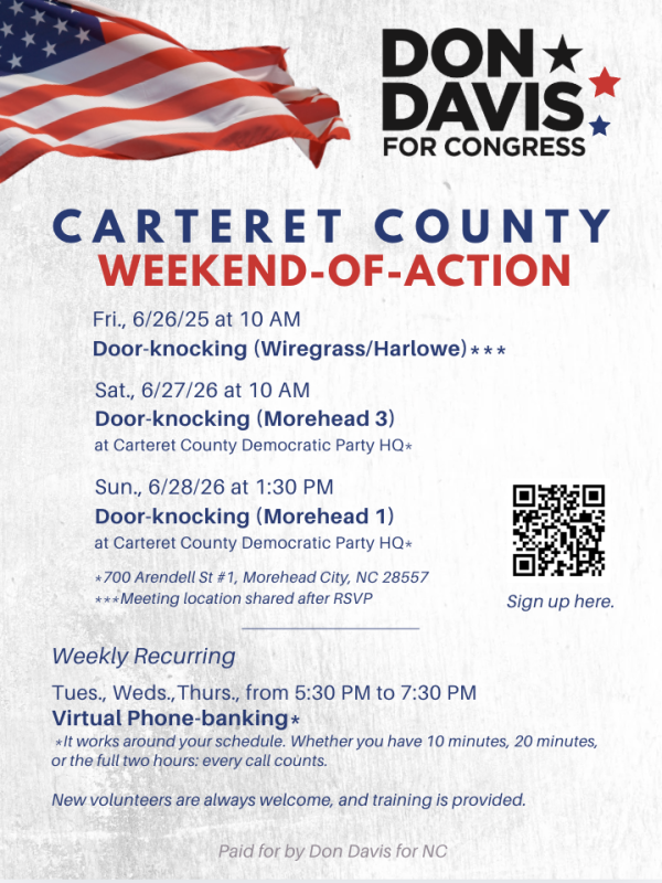 Don Davis weekend of action